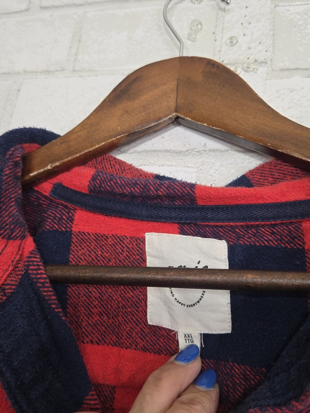 aerie have flannel print Shacket top - Picture 8 of 15